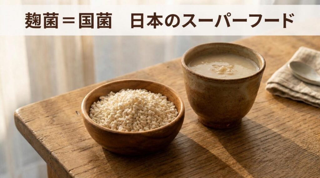 麹とは？国菌、腸活、スーパーフード、健康、甘酒の素