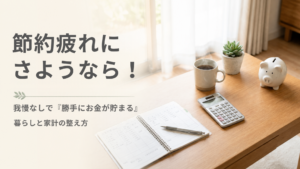 節約疲れを解消し勝手にお金が貯まる暮らしの整え方